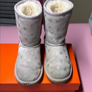 UGG Pink Star Shearling Boots